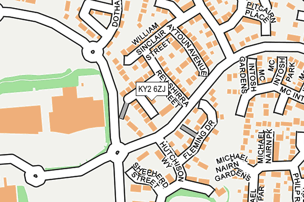 KY2 6ZJ map - OS OpenMap – Local (Ordnance Survey)