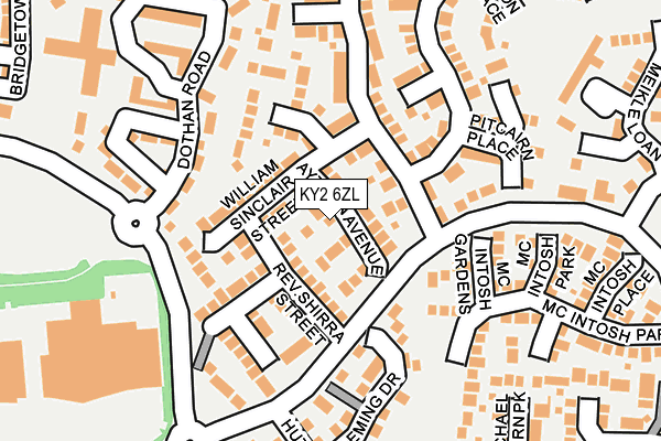 KY2 6ZL map - OS OpenMap – Local (Ordnance Survey)