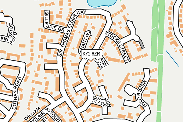 KY2 6ZR map - OS OpenMap – Local (Ordnance Survey)