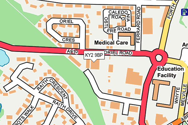 KY2 9BP map - OS OpenMap – Local (Ordnance Survey)