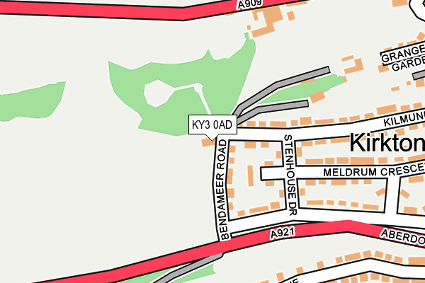 KY3 0AD map - OS OpenMap – Local (Ordnance Survey)