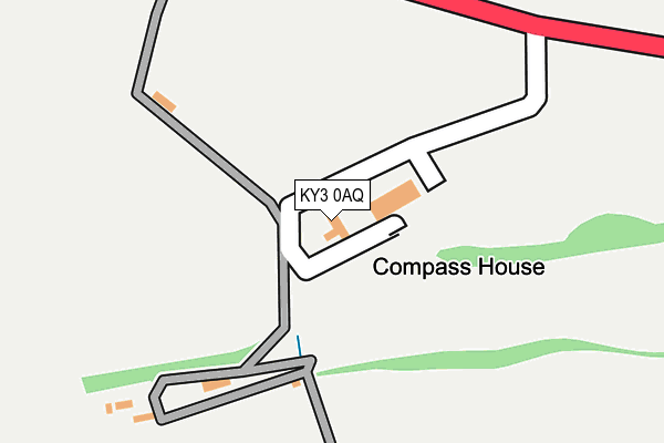 KY3 0AQ map - OS OpenMap – Local (Ordnance Survey)