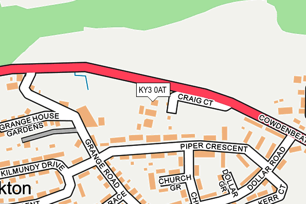 KY3 0AT map - OS OpenMap – Local (Ordnance Survey)