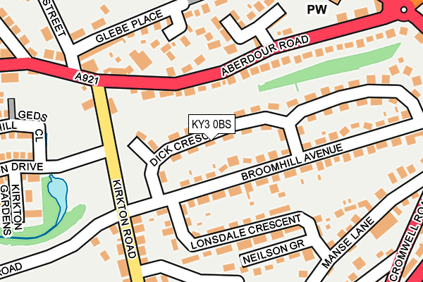 KY3 0BS map - OS OpenMap – Local (Ordnance Survey)