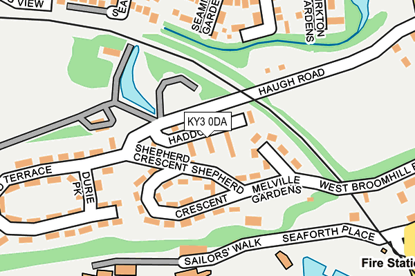 KY3 0DA map - OS OpenMap – Local (Ordnance Survey)