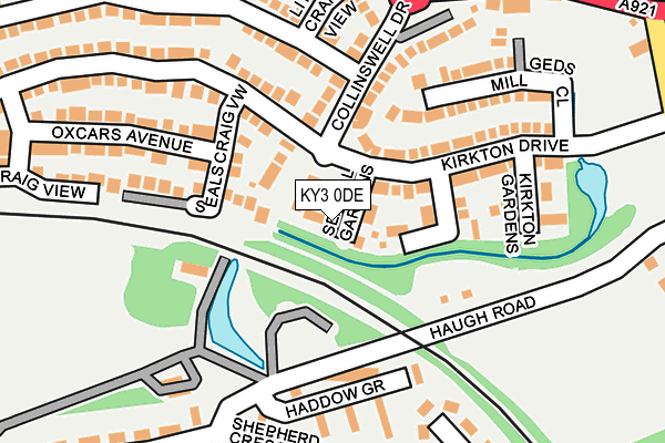 KY3 0DE map - OS OpenMap – Local (Ordnance Survey)