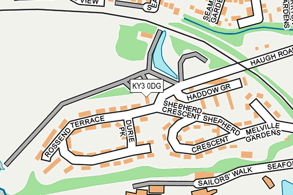 KY3 0DG map - OS OpenMap – Local (Ordnance Survey)