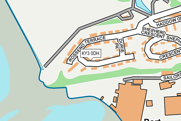 KY3 0DH map - OS OpenMap – Local (Ordnance Survey)