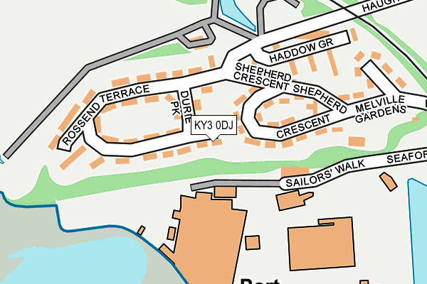 KY3 0DJ map - OS OpenMap – Local (Ordnance Survey)