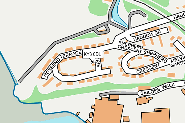 KY3 0DL map - OS OpenMap – Local (Ordnance Survey)
