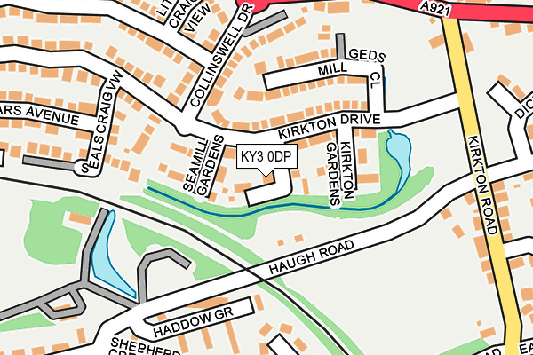 KY3 0DP map - OS OpenMap – Local (Ordnance Survey)