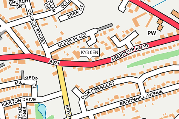 KY3 0EN map - OS OpenMap – Local (Ordnance Survey)