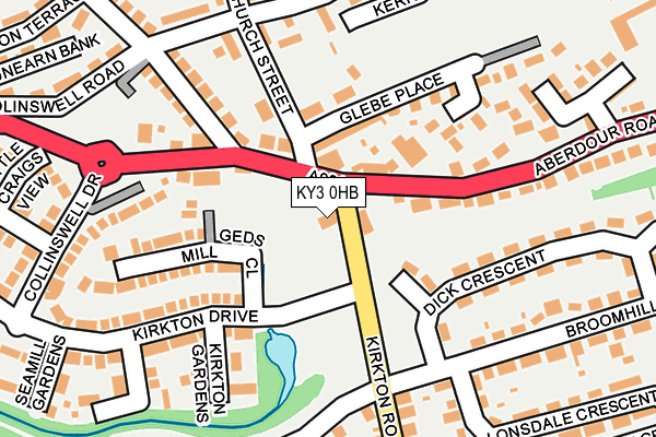 KY3 0HB map - OS OpenMap – Local (Ordnance Survey)