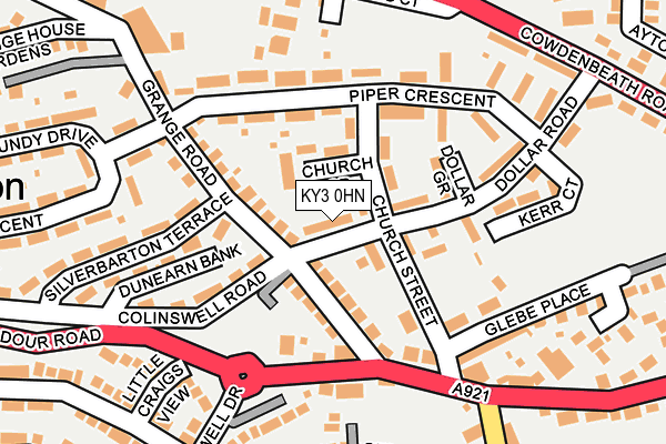 KY3 0HN map - OS OpenMap – Local (Ordnance Survey)