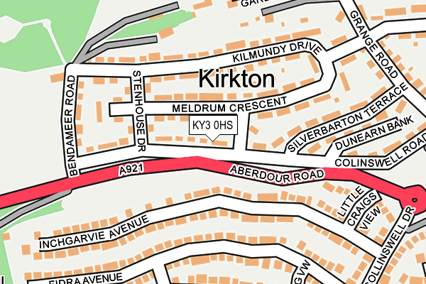 KY3 0HS map - OS OpenMap – Local (Ordnance Survey)