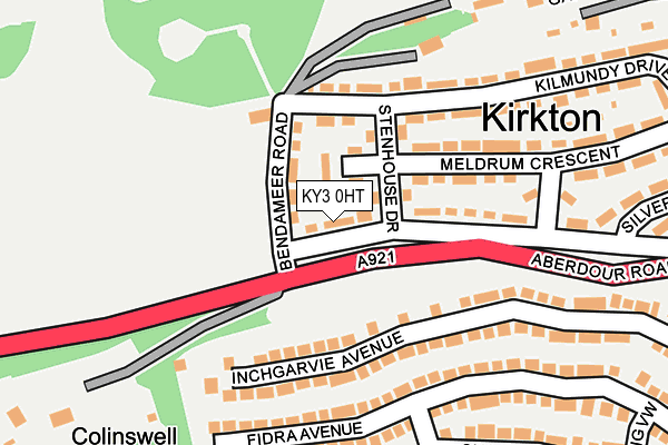 KY3 0HT map - OS OpenMap – Local (Ordnance Survey)