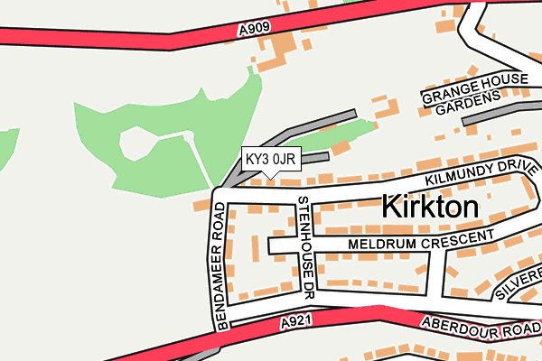KY3 0JR map - OS OpenMap – Local (Ordnance Survey)