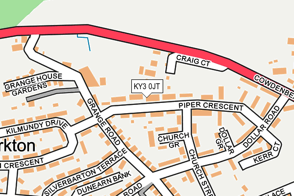 KY3 0JT map - OS OpenMap – Local (Ordnance Survey)