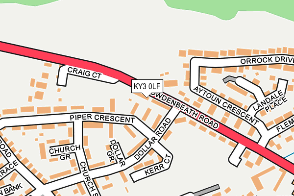KY3 0LF map - OS OpenMap – Local (Ordnance Survey)