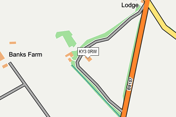 KY3 0RW map - OS OpenMap – Local (Ordnance Survey)