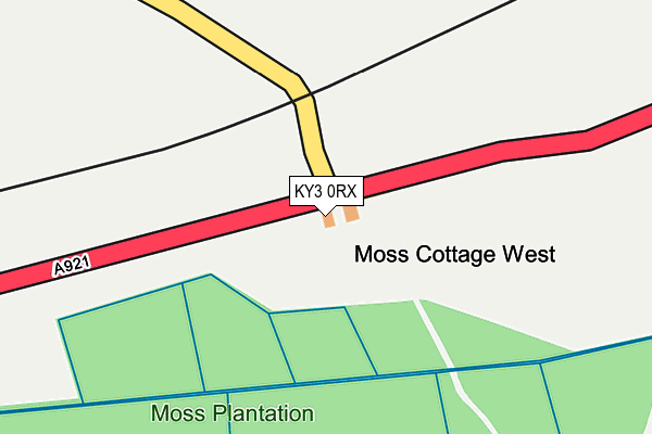 KY3 0RX map - OS OpenMap – Local (Ordnance Survey)