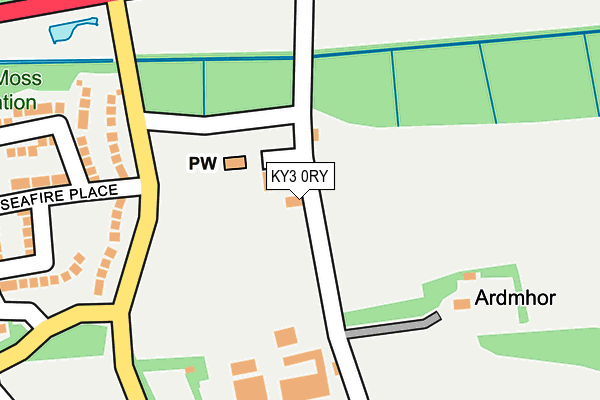 KY3 0RY map - OS OpenMap – Local (Ordnance Survey)