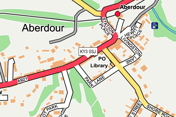KY3 0SJ map - OS OpenMap – Local (Ordnance Survey)