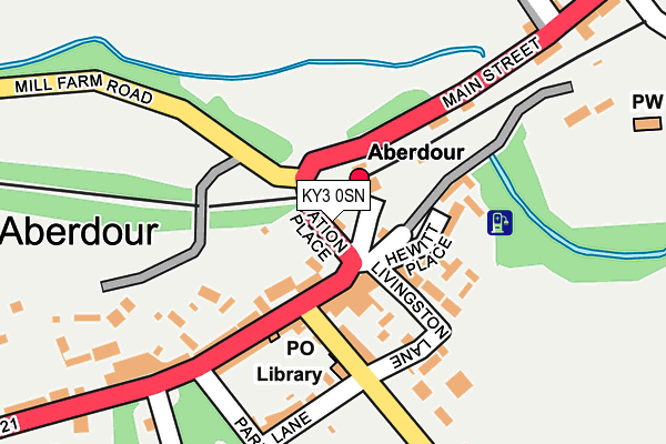 KY3 0SN map - OS OpenMap – Local (Ordnance Survey)