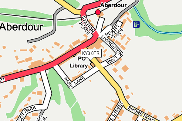 Map of ABERDOUR PSYCHOLOGY AND PSYCHOTHERAPY SERVICES LIMITED at local scale