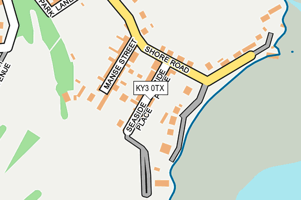 KY3 0TX map - OS OpenMap – Local (Ordnance Survey)