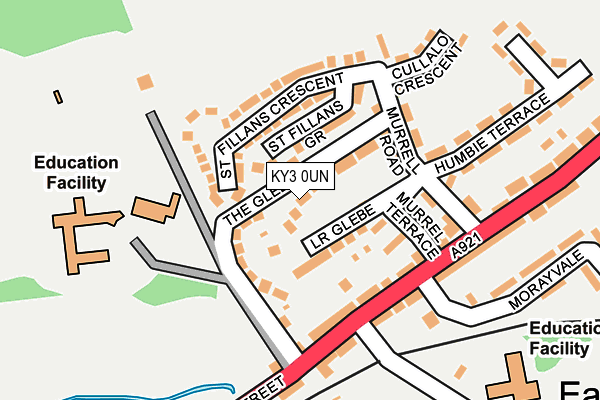 KY3 0UN map - OS OpenMap – Local (Ordnance Survey)