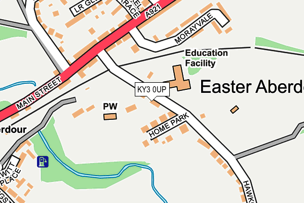 KY3 0UP map - OS OpenMap – Local (Ordnance Survey)