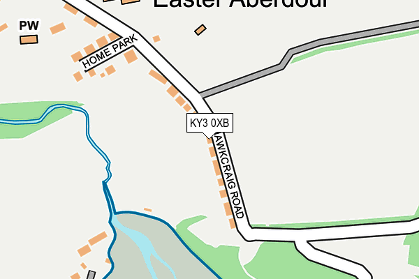 KY3 0XB map - OS OpenMap – Local (Ordnance Survey)