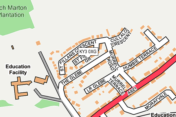 KY3 0XG map - OS OpenMap – Local (Ordnance Survey)