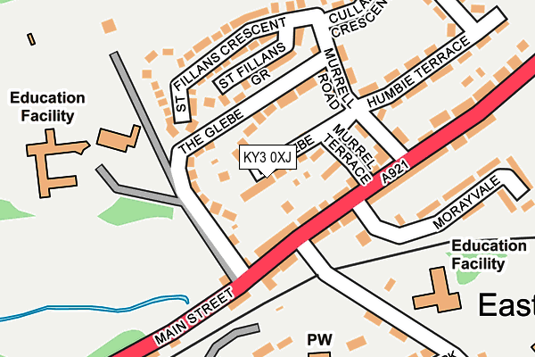 KY3 0XJ map - OS OpenMap – Local (Ordnance Survey)