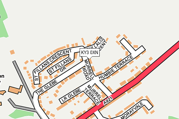 KY3 0XN map - OS OpenMap – Local (Ordnance Survey)