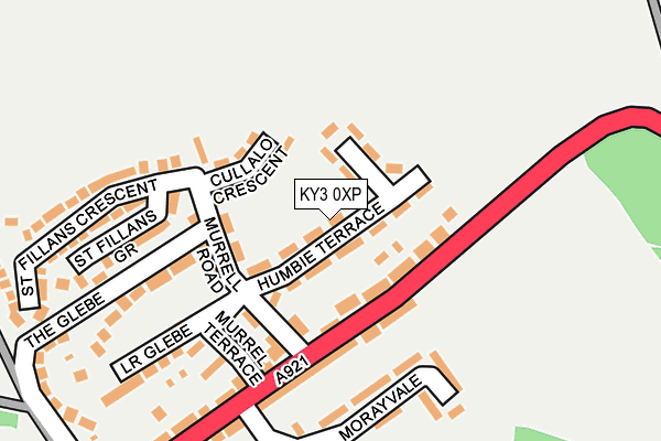 KY3 0XP map - OS OpenMap – Local (Ordnance Survey)