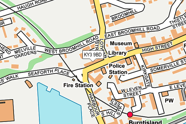 KY3 9BD map - OS OpenMap – Local (Ordnance Survey)