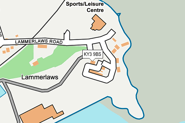 KY3 9BS map - OS OpenMap – Local (Ordnance Survey)