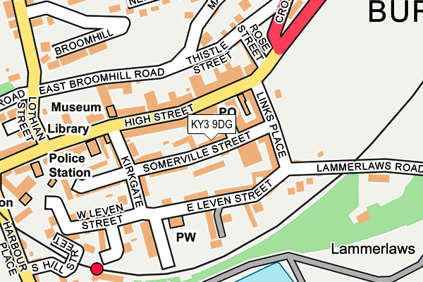 KY3 9DG map - OS OpenMap – Local (Ordnance Survey)