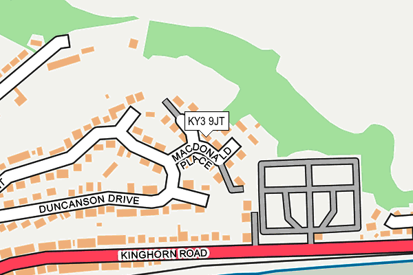 KY3 9JT map - OS OpenMap – Local (Ordnance Survey)