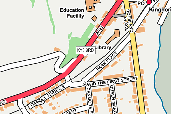 KY3 9RD map - OS OpenMap – Local (Ordnance Survey)