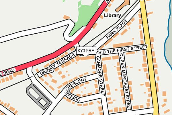 KY3 9RE map - OS OpenMap – Local (Ordnance Survey)