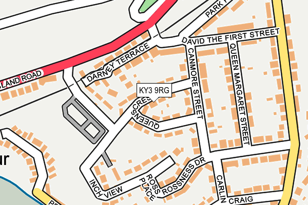 KY3 9RG map - OS OpenMap – Local (Ordnance Survey)