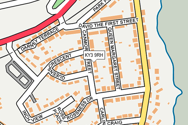 KY3 9RH map - OS OpenMap – Local (Ordnance Survey)