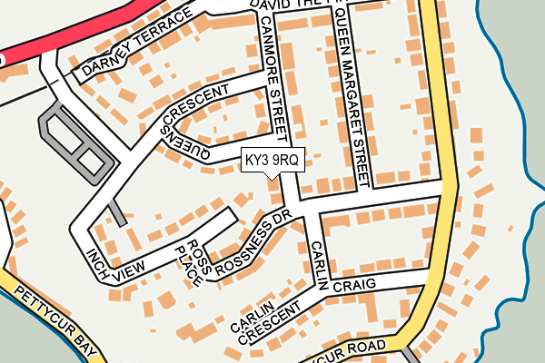 KY3 9RQ map - OS OpenMap – Local (Ordnance Survey)