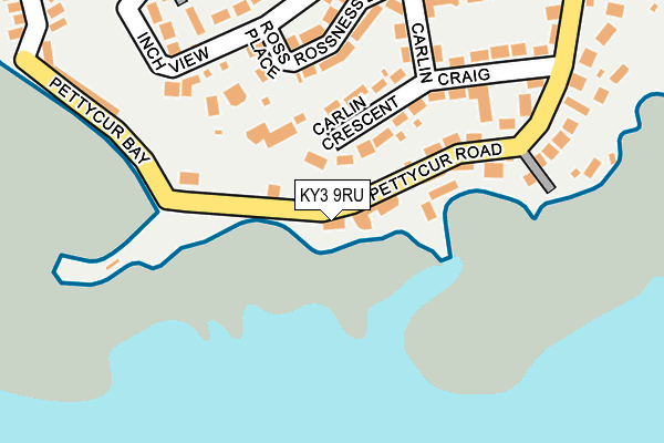 KY3 9RU map - OS OpenMap – Local (Ordnance Survey)