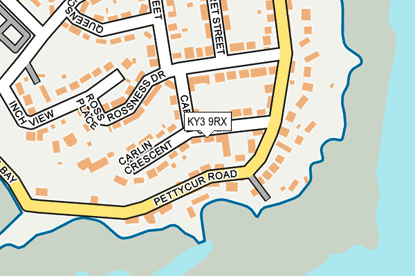 KY3 9RX map - OS OpenMap – Local (Ordnance Survey)