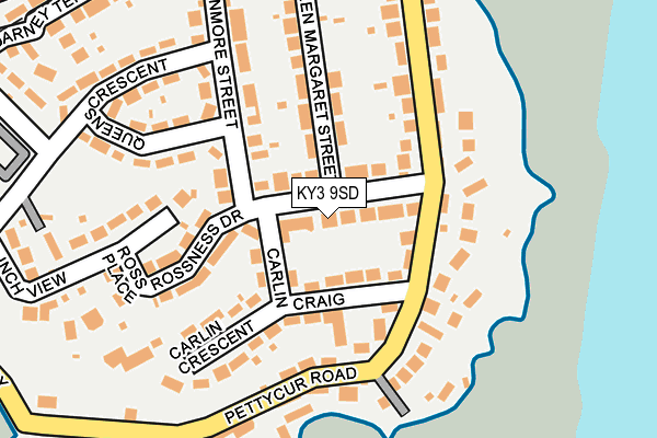 KY3 9SD map - OS OpenMap – Local (Ordnance Survey)