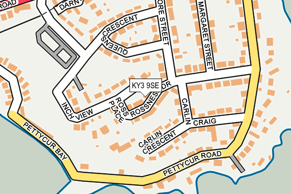 KY3 9SE map - OS OpenMap – Local (Ordnance Survey)